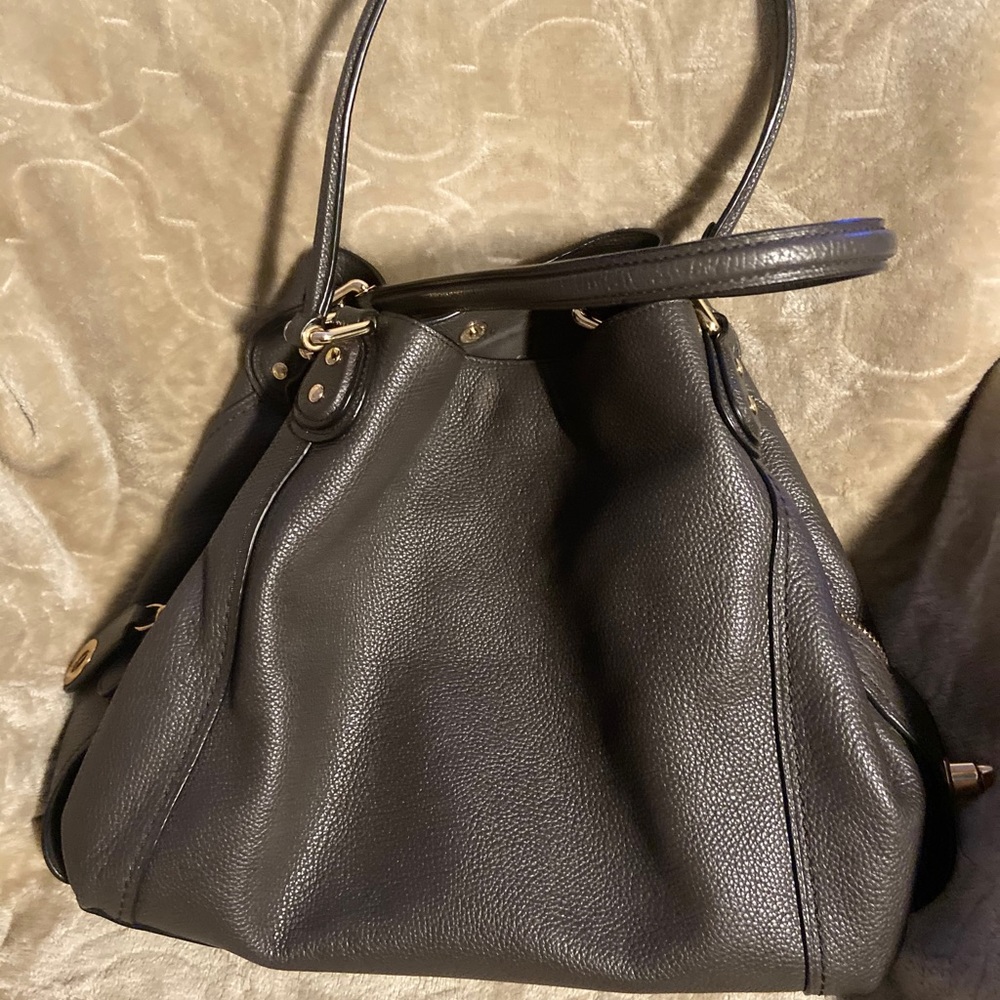 COACH EDIE 31 GOLD/GUNMETAL SHOULDER BAG - Picture 2 of 5